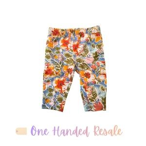 🌺 Carter's Vibrant Floral Baby Leggings Pants 3M